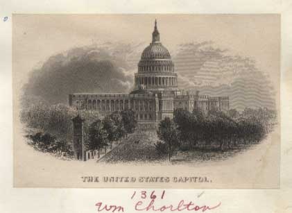 Proof, vignette, United States Capitol
