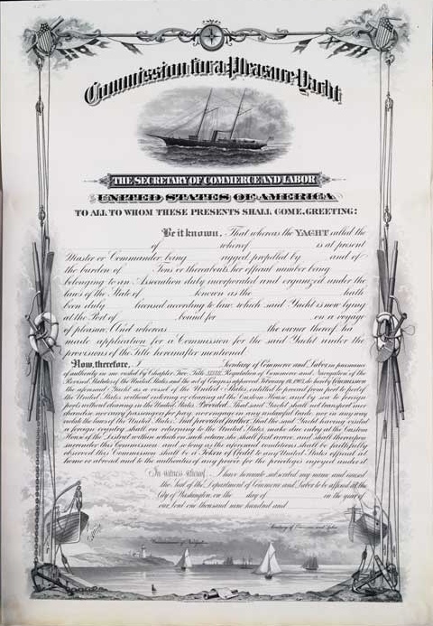 Proof, Commission for a Pleasure Yacht