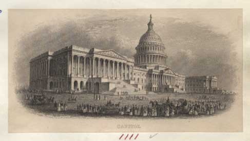 Proof, vignette, United States Capitol