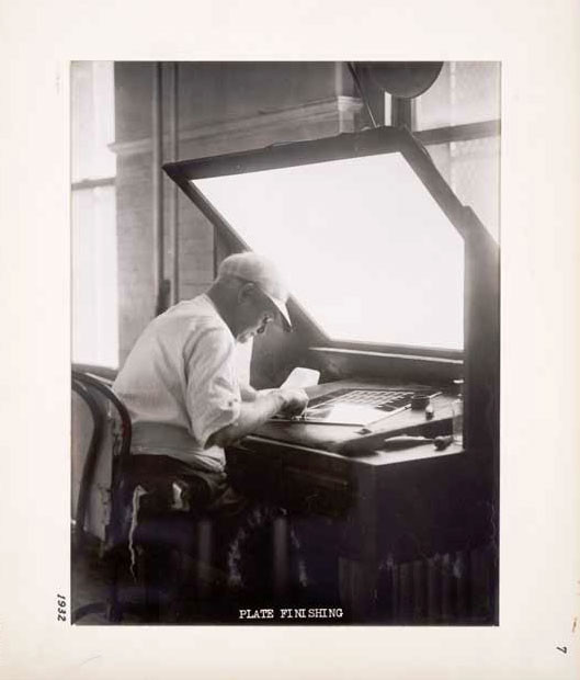 Photographic Print, Plate Finishing, c.1932