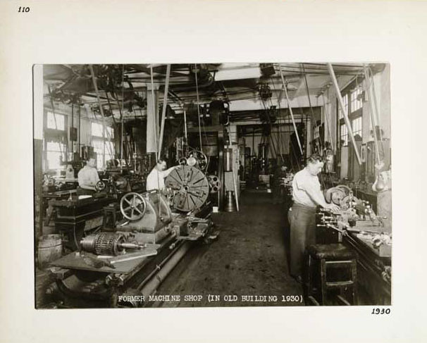 Photographic Print, Machine Shop, c. 1930.