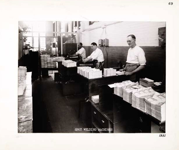 Photographic Print, Spot Welding Machines, c. 1931.