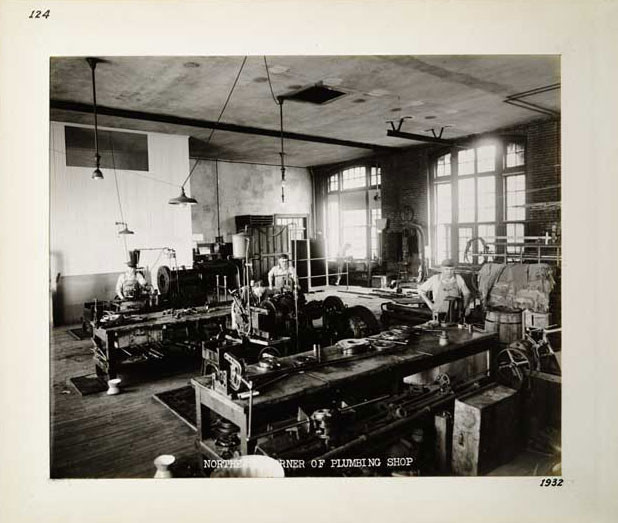 Photographic Print, Plumbing Shop, c. 1932.