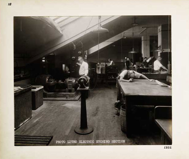 Photographic Print, Photo Litho Electric Etching Section, c.1932