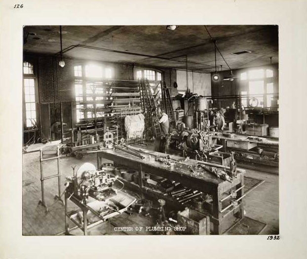 Photographic Print, Plumbing Shop, c. 1932.