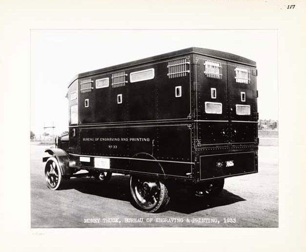 Photographic Print, Bureau of Engraving and Printing Armored Truck, c.1933