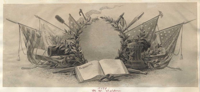 Proof, vignette, Naval Emblems