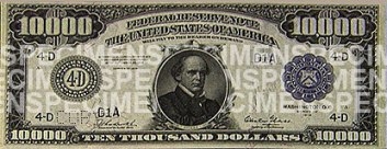 $10,000 Note 1918 Face